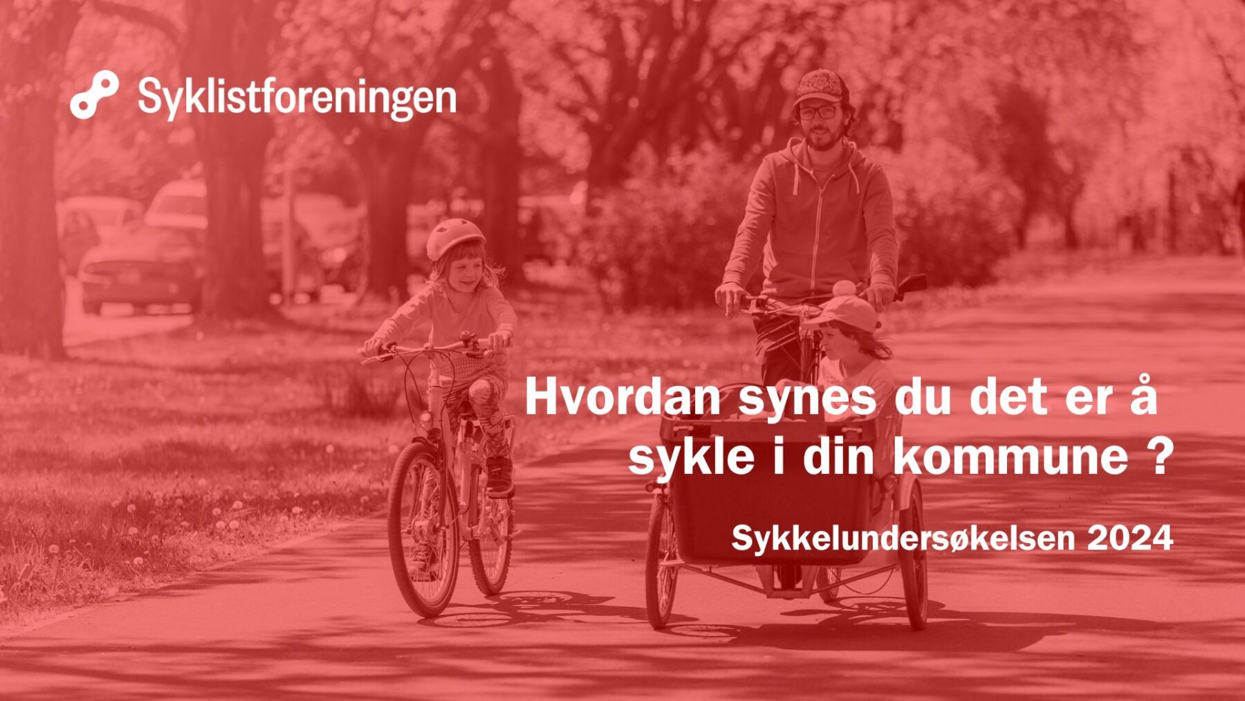 Poster for sykkelundersøkelsen.
